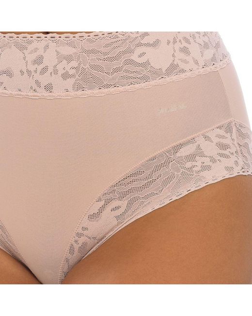 Janira Brown Soft Lace High Style And Shaping Panties 1030473