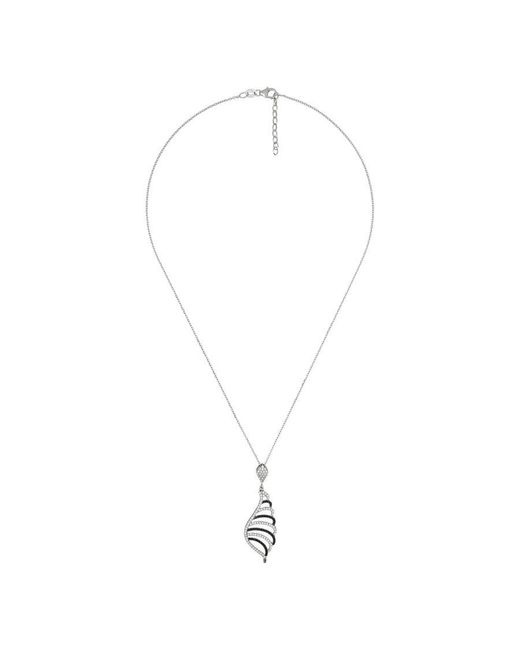 Orphelia Metallic 925 Sterling Chain With Pendant