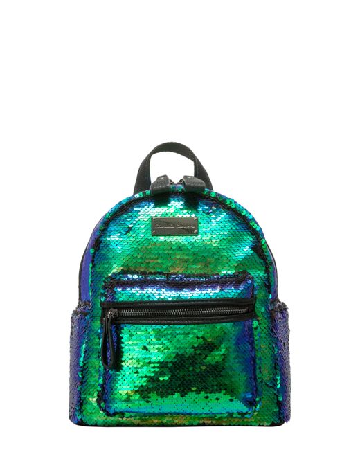 Claudia Canova Green Anii Xs Sequin Backpack