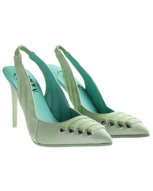 PUMA Green X Rihanna Fenty Slingback Shoes Leather