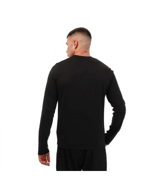 Reebok Black Training Tech Long Sleeve T-Shirt for men