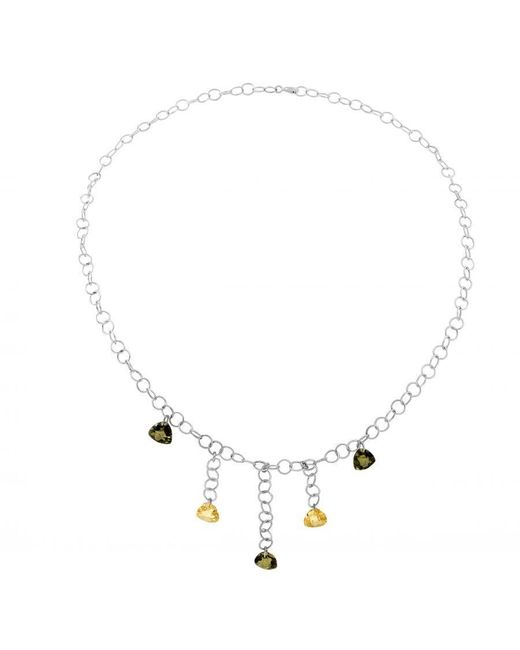 Orphelia Metallic 925 Sterling Necklace