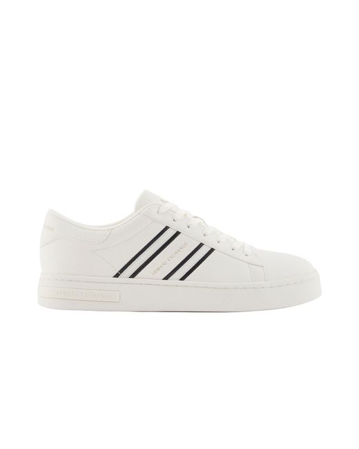 ARMANI EXCHANGE White Trainer Cotton for men