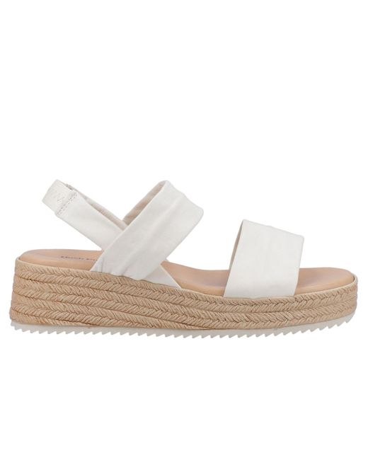Hush Puppies Black Rachel Leather Sandals