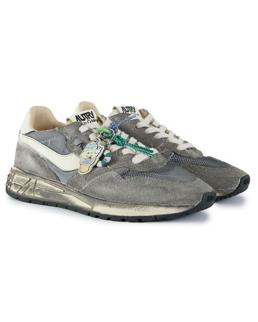 Autry Gray Reelwind Low Trainers