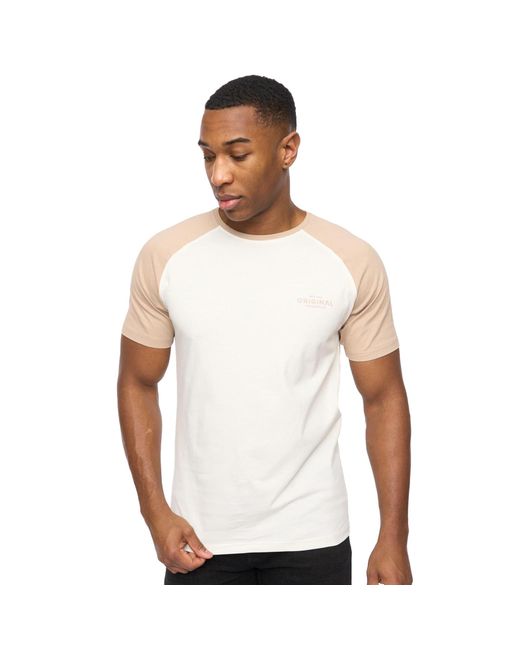 Crosshatch White Meza T-Shirt for men