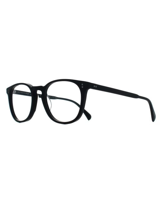 Oliver Peoples Black Round Semi Matte Ov5298U Finley Esq