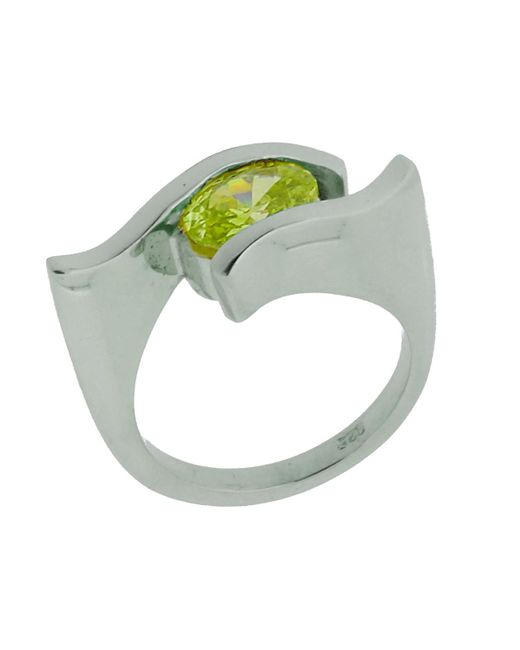 Orphelia Green 925 Sterling Ring