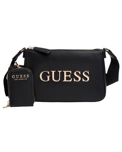 Guess Medium Schoudertas Met Accessoire Hfvg90-35690 Voor in het Black
