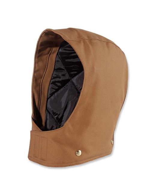 Carhartt Brown Firm Duck Heavyweight Durable Canvas Hood for men