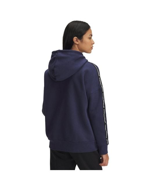Under Armour Blue Icon Fleece Taped Hoody