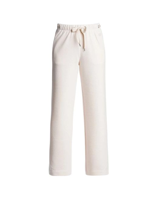 Parajumpers White Bia Moonbeam Cream Wide Trousers