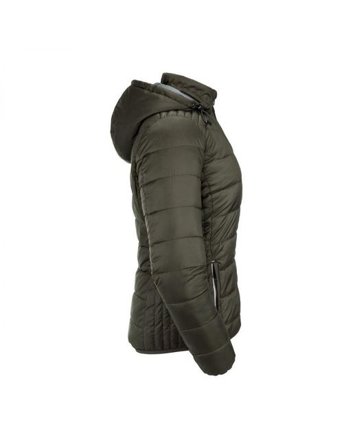 Russell Green Ladies Ladies Hooded Nano Jacket (Dark)