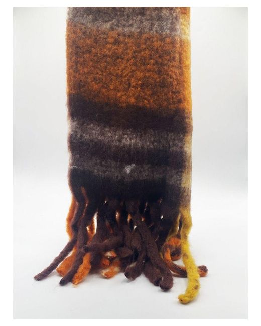 SVNX Multicolor And Tartan Scarf With Tassles for men