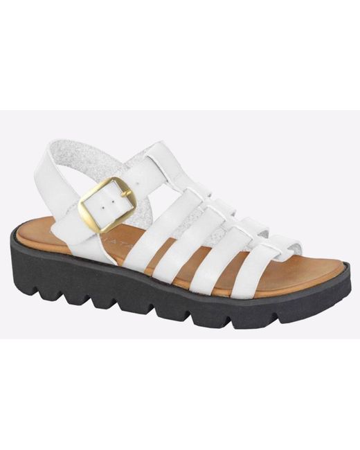 Cipriata White Azia Wedge Sandal