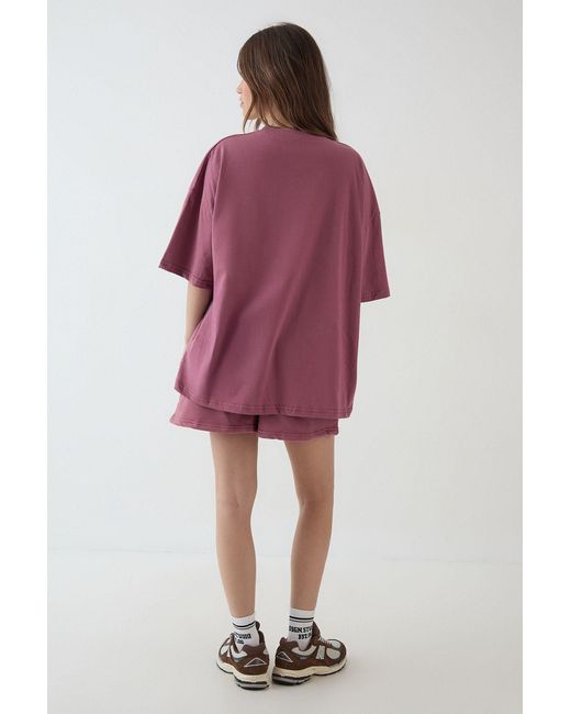 DSGN Studio Red Applique Oversized T-Shirt