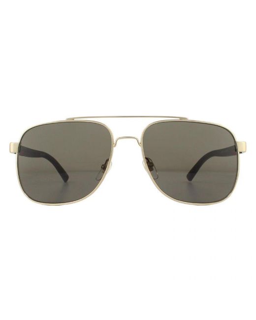 Gucci Gray Web Detail Sunglasses for men