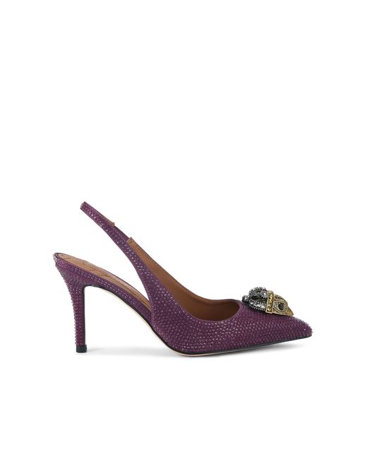 Kurt Geiger Purple Belgravia High Sling Heels