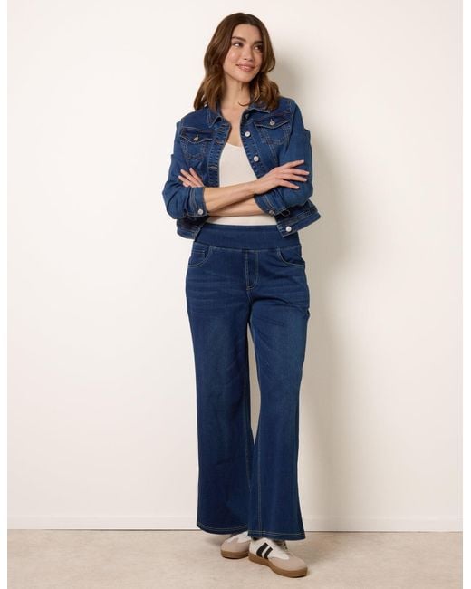 Blue Vanilla Blue Multi Stretch Deep Waistband Trousers
