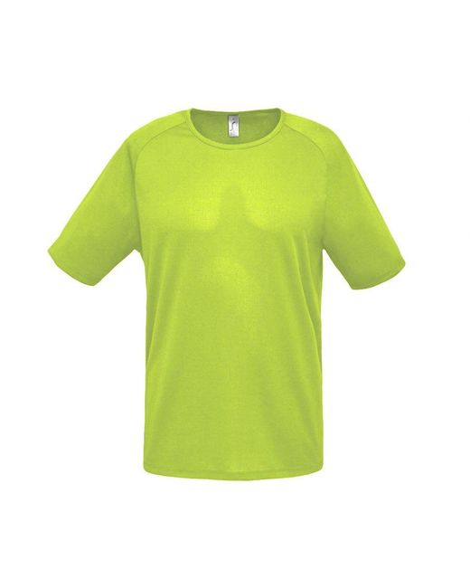 Sol's Green Sporty Short Sleeve Performance T-Shirt (Apple) for men