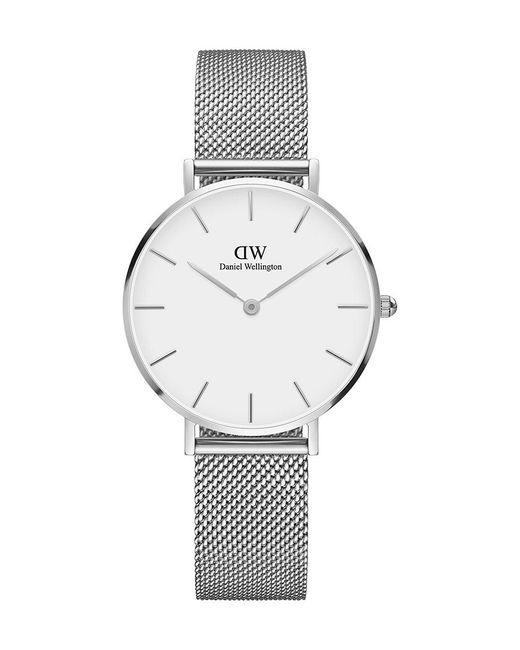 Daniel Wellington Gray Dw00100164 Ladies Petite Sterling 32Mm Watch