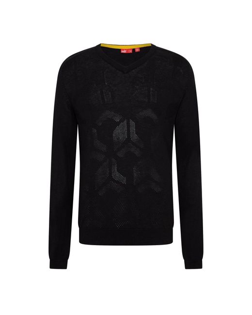 PUMA Black Graphic Jumper for men