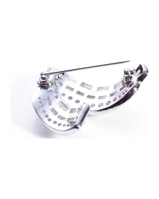 Swarovski White Hyperbola Crystal Brooch 5681426