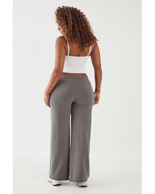 DSGN Studio White Contrast Drawcrod Low Rise Loopback Straight Leg Jogger