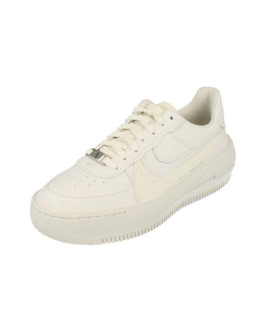 Nike White Air Force 1 Plt.Af.Orm Trainers