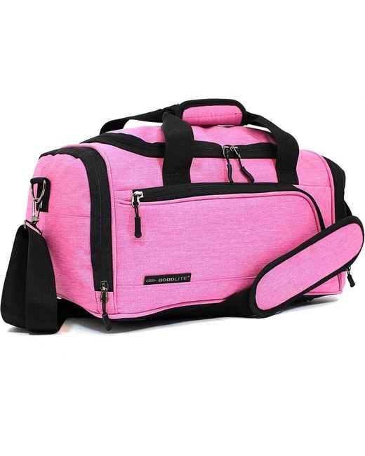 Infinity Leather Pink Holdall Carry On 40X 20 X25Cm Under-Seat Travel Duffel Bag For Ryanair, Easy Jet