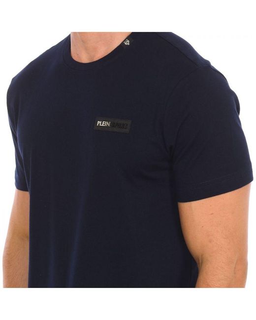 Philipp Plein Tips414 T-shirt Met Korte Mouwen in het Blue voor heren