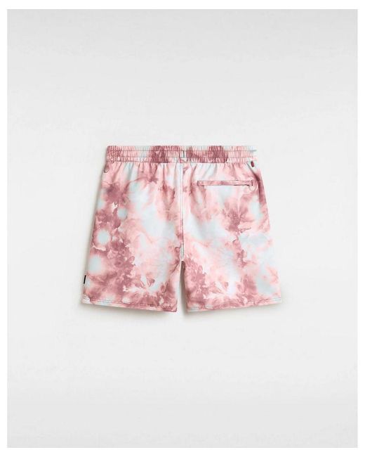 Vans Pink ’S Primary Print Elastic Boardshorts for men