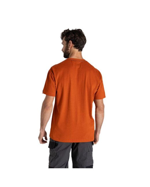 Craghoppers Orange Batley Work T-Shirt (Potters Clay) for men