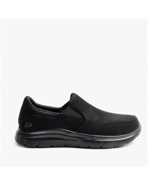 Skechers Black Work 77048Ec Flex Advantage for men