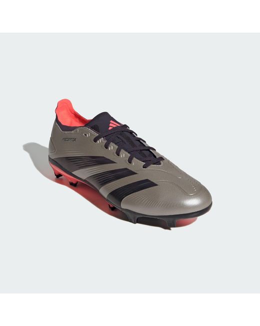 Adidas Originals Gray Predator League Firm Ground Boots