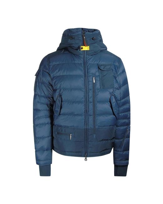 Parajumpers Blue Skimaster Dark Down Jacket Polyamide for men