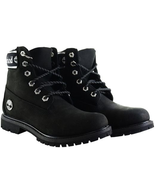 Timberland Black Premium 6Inch Boots Leather