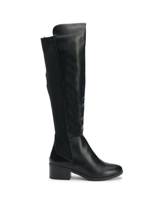 SOLESISTER Black Malibu Stretch Boots