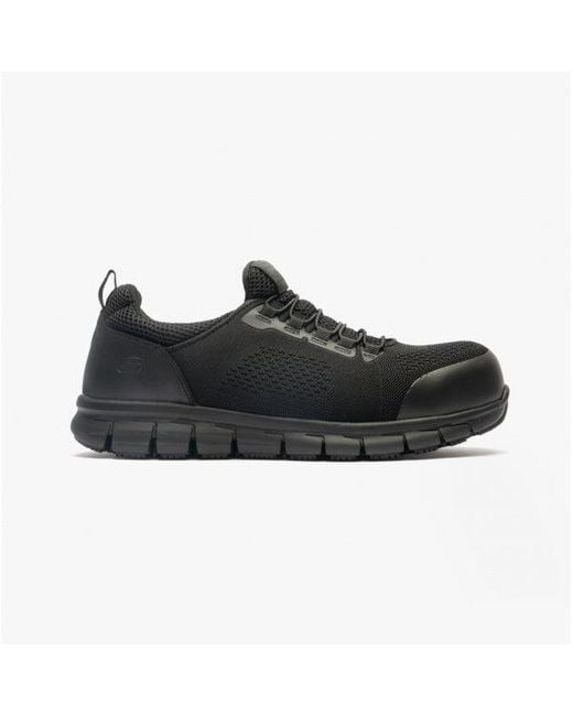 Skechers Synergy Omat Herren Slipper Sicherheitsschuhe Mit Zehenschutz in Black für Herren