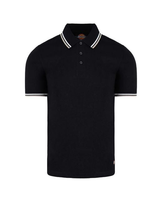 Dickies Black Riverton Polo Shirt for men