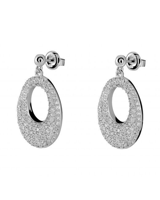 Orphelia Metallic 925 Sterling Drop Earrings