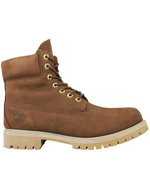 Timberland Brown Premium Waterproof Boots Nubuck for men