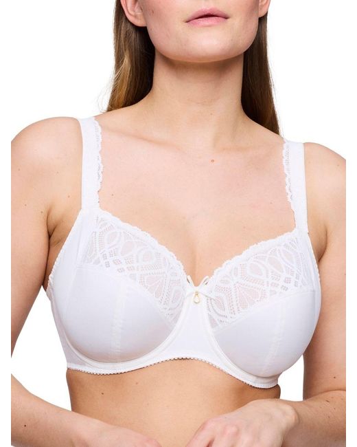 Primadonna White Salerno Full Cup Bra Natural