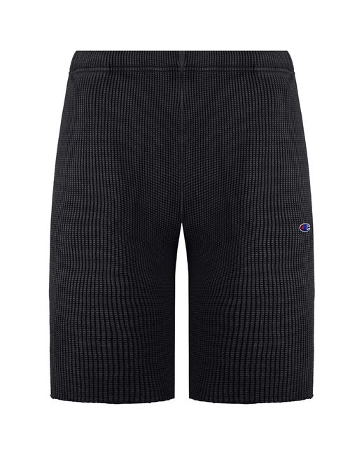 Champion Blue Waffle Shorts Cotton for men