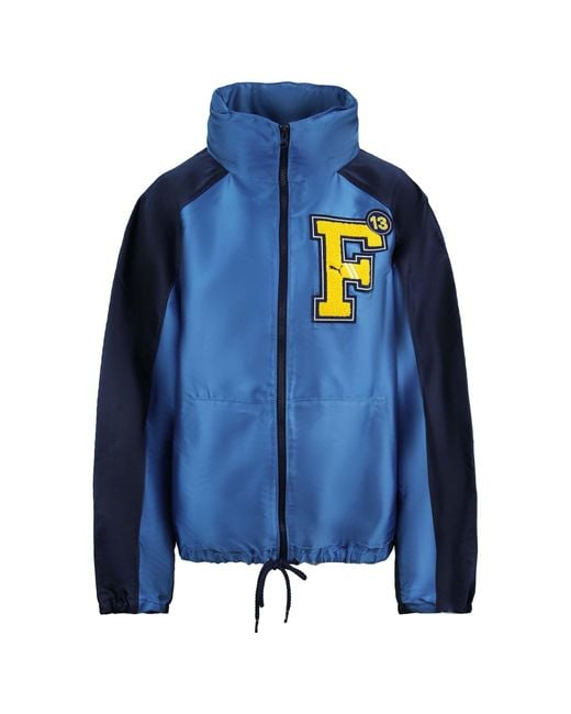 PUMA X Rihanna Fenty Satin Track Jacket in Blue Lyst UK