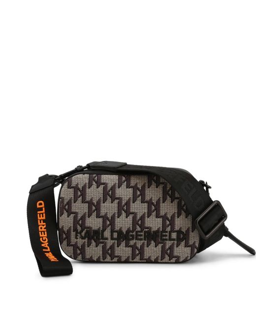 Karl Lagerfeld Lederen Cross-body Tas Met Afneembare Riem in het Black