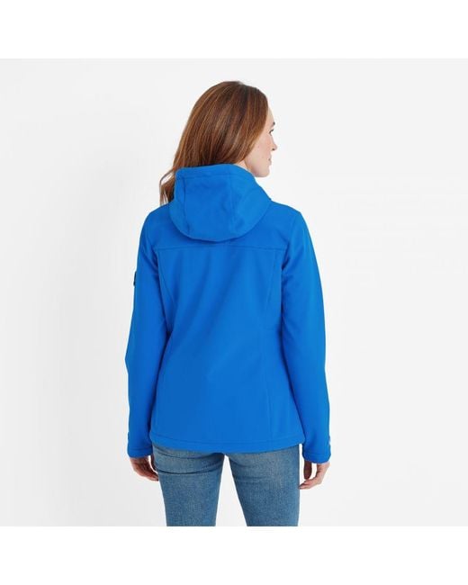TOG24 Blue Keld Softshell Hooded Jacket Mykonos