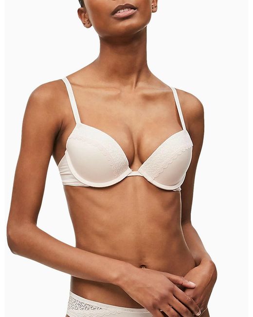 Calvin Klein Brown 000Qf5145E Ck Flirty Push Up Bra
