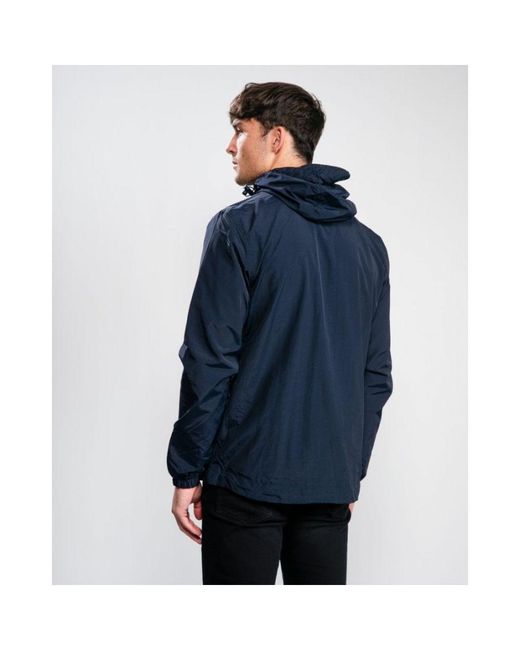 Lyle & Scott Blue Zip Through Hooded Jacket for men