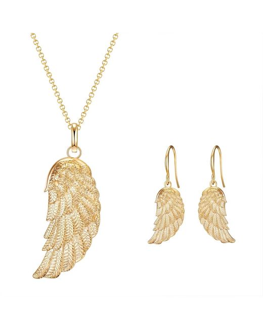 Rafaela Donata Metallic Brass Set (Necklace + Earring)